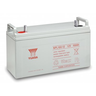 12V/100Ah Yuasa 10-12års Blybatteri NPL100-12