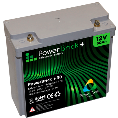 PowerBrick LiFePO4 batteri 12V/30Ah