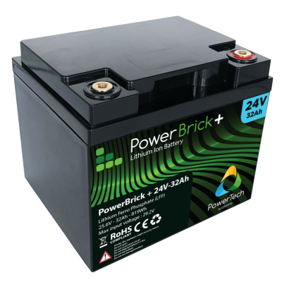 PowerBrick LiFePO4 batteri 24V/32Ah
