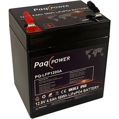 12V (12,8V) 4.6Ah 58Wh LiFePO4 PaqPOWER batteri