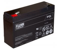 6V/12Ah FIAMM 5 års Blybatteri FG11202